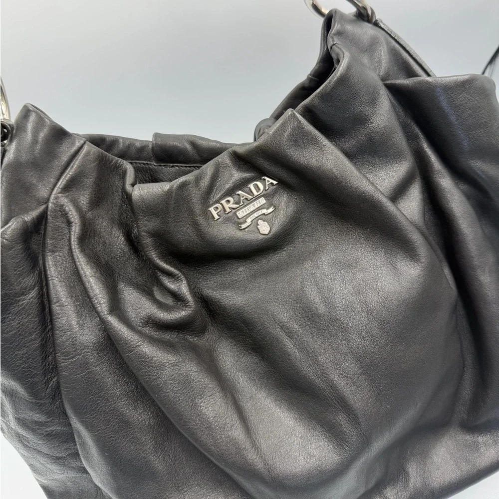 PRADA shiny calfskin hobo - Picture 11 of 13